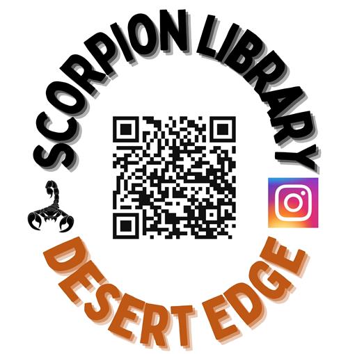 QR code for Scorpion Library's Instagram account